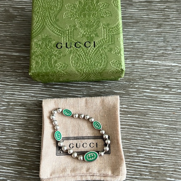 Gucci Sterling Silver Interlocked G Bead Bracelet - Picture 3 of 8